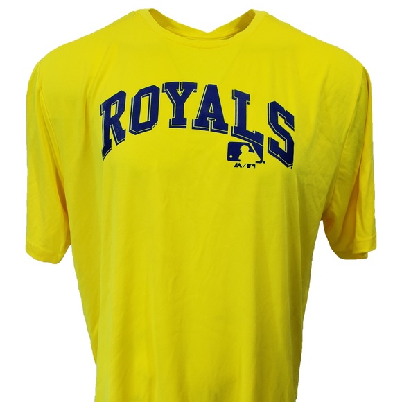 Kansas City Royals Brite Yellow EVOLUTION T-Shirt - Picture 1 of 6